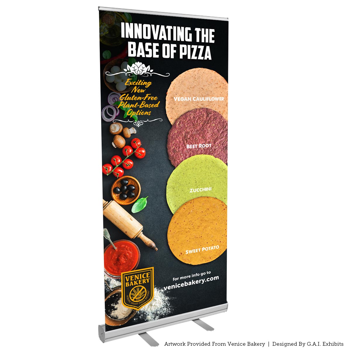 33.5” x 80” Banner W/ Silver Stand